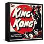 King Kong, jumbo window card, 1933-null-Framed Stretched Canvas