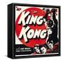 King Kong, jumbo window card, 1933-null-Framed Stretched Canvas