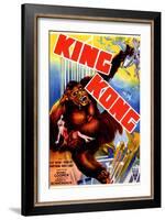 King Kong, 'King Kong' Holding Fay Wray Atop the Empire State Building, 1933-null-Framed Art Print