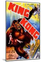 King Kong, 'King Kong' Holding Fay Wray Atop the Empire State Building, 1933-null-Mounted Art Print