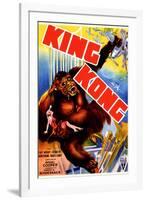 King Kong, 'King Kong' Holding Fay Wray Atop the Empire State Building, 1933-null-Framed Art Print