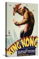 King Kong, King Kong on Poster Art, 1933-null-Stretched Canvas