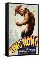 King Kong, King Kong on Poster Art, 1933-null-Framed Stretched Canvas