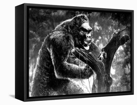 King Kong, Kong with Fay Wray, 1933-null-Framed Stretched Canvas