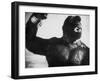 King Kong Represented as Clinging to Top of Empire State Building Tower in Horror Movie-Alfred Eisenstaedt-Framed Photographic Print