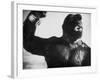 King Kong Represented as Clinging to Top of Empire State Building Tower in Horror Movie-Alfred Eisenstaedt-Framed Photographic Print