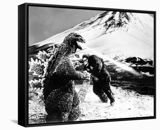 King Kong vs. Godzilla-null-Framed Stretched Canvas