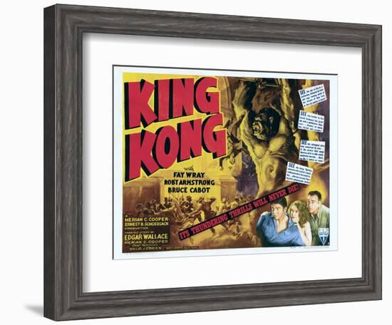 King Kong-null-Framed Art Print