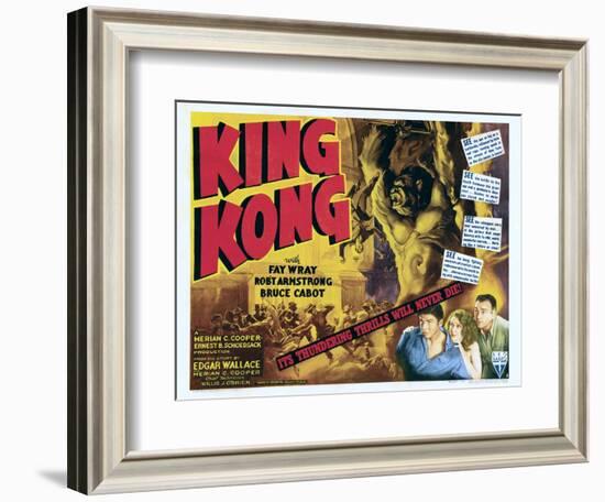 King Kong-null-Framed Art Print