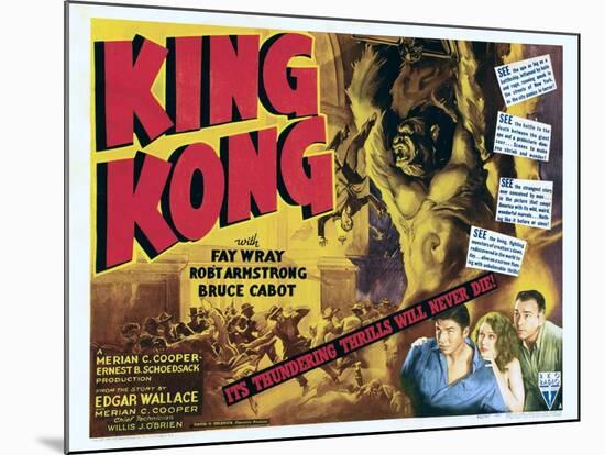 King Kong-null-Mounted Art Print