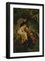 King Krokus and the Dryad. before 1860 (?)-Moritz Von Schwind-Framed Giclee Print