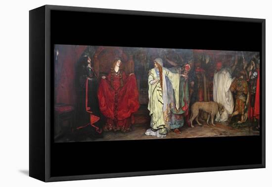 King Lear, Act 1 Scene 1-Edwin Austin Abbey-Framed Stretched Canvas