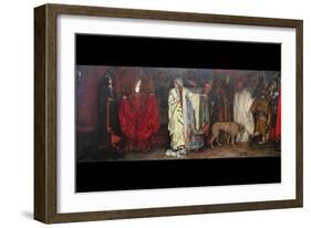 King Lear, Act 1 Scene 1-Edwin Austin Abbey-Framed Art Print