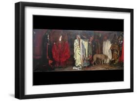 King Lear, Act 1 Scene 1-Edwin Austin Abbey-Framed Art Print