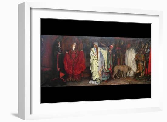 King Lear, Act 1 Scene 1-Edwin Austin Abbey-Framed Art Print