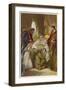 King Lear, Act IV Scene I: Cordelia Attends Her Father's Bedside-Joseph Kronheim-Framed Art Print