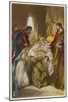 King Lear, Act IV Scene I: Cordelia Attends Her Father's Bedside-Joseph Kronheim-Mounted Art Print