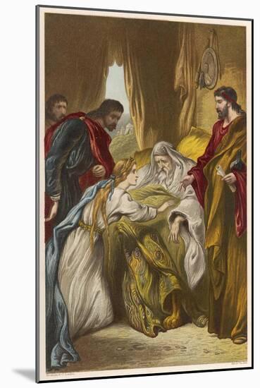 King Lear, Act IV Scene I: Cordelia Attends Her Father's Bedside-Joseph Kronheim-Mounted Art Print