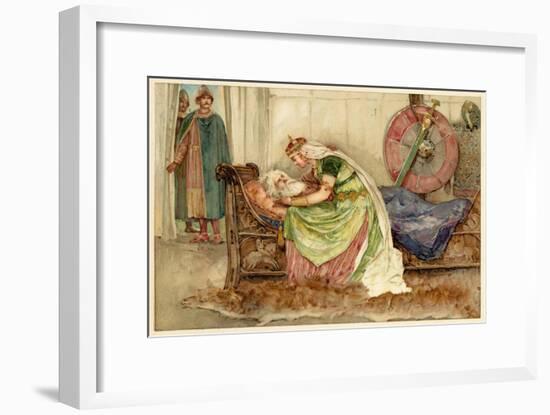 King Lear, Act IV Scene VII: Cordelia to Lear-null-Framed Art Print