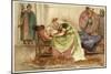 King Lear, Act IV Scene VII: Cordelia to Lear-null-Mounted Art Print