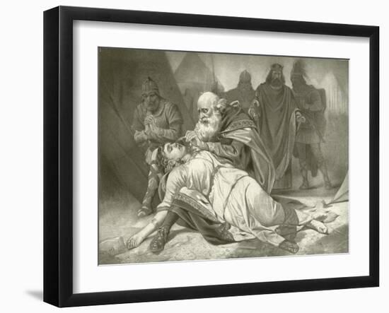 King Lear. Act V, Scene III-Felix Octavius Carr Darley-Framed Giclee Print