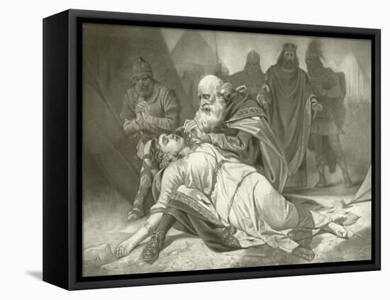 King Lear. Act V, Scene III-Felix Octavius Carr Darley-Framed Stretched Canvas