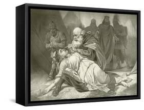 King Lear. Act V, Scene III-Felix Octavius Carr Darley-Framed Stretched Canvas