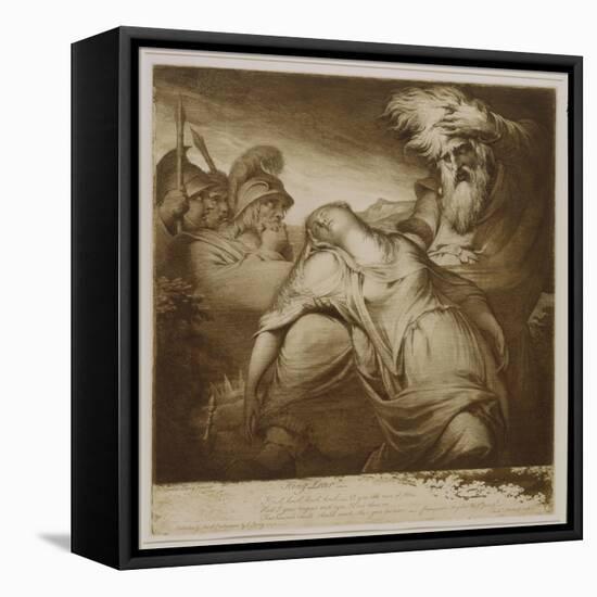 King Lear and Cordelia, 1776 (Etching and Aquatint with India Ink)-James Barry-Framed Stretched Canvas