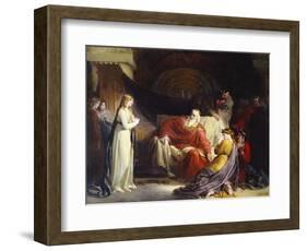 King Lear and His Three Daughters-William II Hilton-Framed Giclee Print