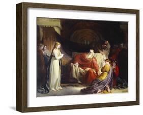 King Lear and His Three Daughters-William II Hilton-Framed Giclee Print