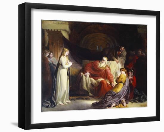 King Lear and His Three Daughters-William II Hilton-Framed Giclee Print