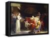 King Lear and His Three Daughters-William II Hilton-Framed Stretched Canvas