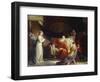 King Lear and His Three Daughters-William Hilton-Framed Giclee Print