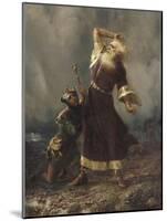 King Lear and the Fool (Shakespeare, King Lear, Act III, Scene II)-William Holmes Sullivan-Mounted Giclee Print