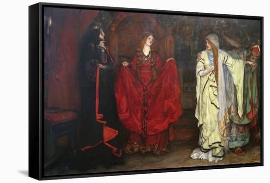 King Lear, Detail-Edwin Austin Abbey-Framed Stretched Canvas