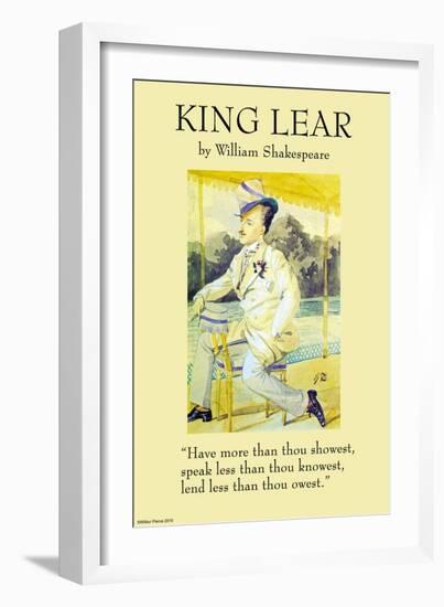 King Lear-null-Framed Art Print