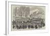 King Leopold II Entering the Church of St Gudule, at Brussels-null-Framed Giclee Print