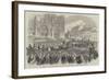 King Leopold II Entering the Church of St Gudule, at Brussels-null-Framed Giclee Print