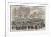 King Leopold II Entering the Church of St Gudule, at Brussels-null-Framed Premium Giclee Print