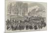 King Leopold II Entering the Church of St Gudule, at Brussels-null-Mounted Premium Giclee Print