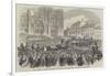 King Leopold II Entering the Church of St Gudule, at Brussels-null-Framed Giclee Print