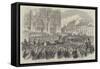 King Leopold II Entering the Church of St Gudule, at Brussels-null-Framed Stretched Canvas