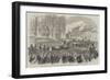 King Leopold II Entering the Church of St Gudule, at Brussels-null-Framed Giclee Print