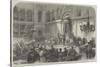 King Leopold II Taking the Oath before the Belgian Senate and Chamber of Deputies-null-Stretched Canvas