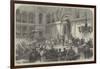 King Leopold II Taking the Oath before the Belgian Senate and Chamber of Deputies-null-Framed Giclee Print