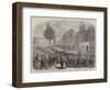 King Leopold's Public Entry into Brussels on the 24th Ult, Arrival of His Majesty at the Palace-null-Framed Giclee Print