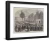 King Leopold's Public Entry into Brussels on the 24th Ult, Arrival of His Majesty at the Palace-null-Framed Giclee Print