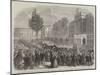 King Leopold's Public Entry into Brussels on the 24th Ult, Arrival of His Majesty at the Palace-null-Mounted Giclee Print