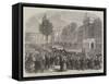 King Leopold's Public Entry into Brussels on the 24th Ult, Arrival of His Majesty at the Palace-null-Framed Stretched Canvas