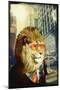 King Lion of the Urban Jungle-GI ArtLab-Mounted Giclee Print
